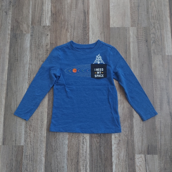 Old Navy Need Space UFO Pizza Brave Strong Long Sleeve Tee Bundle 4T - Picture 10 of 16